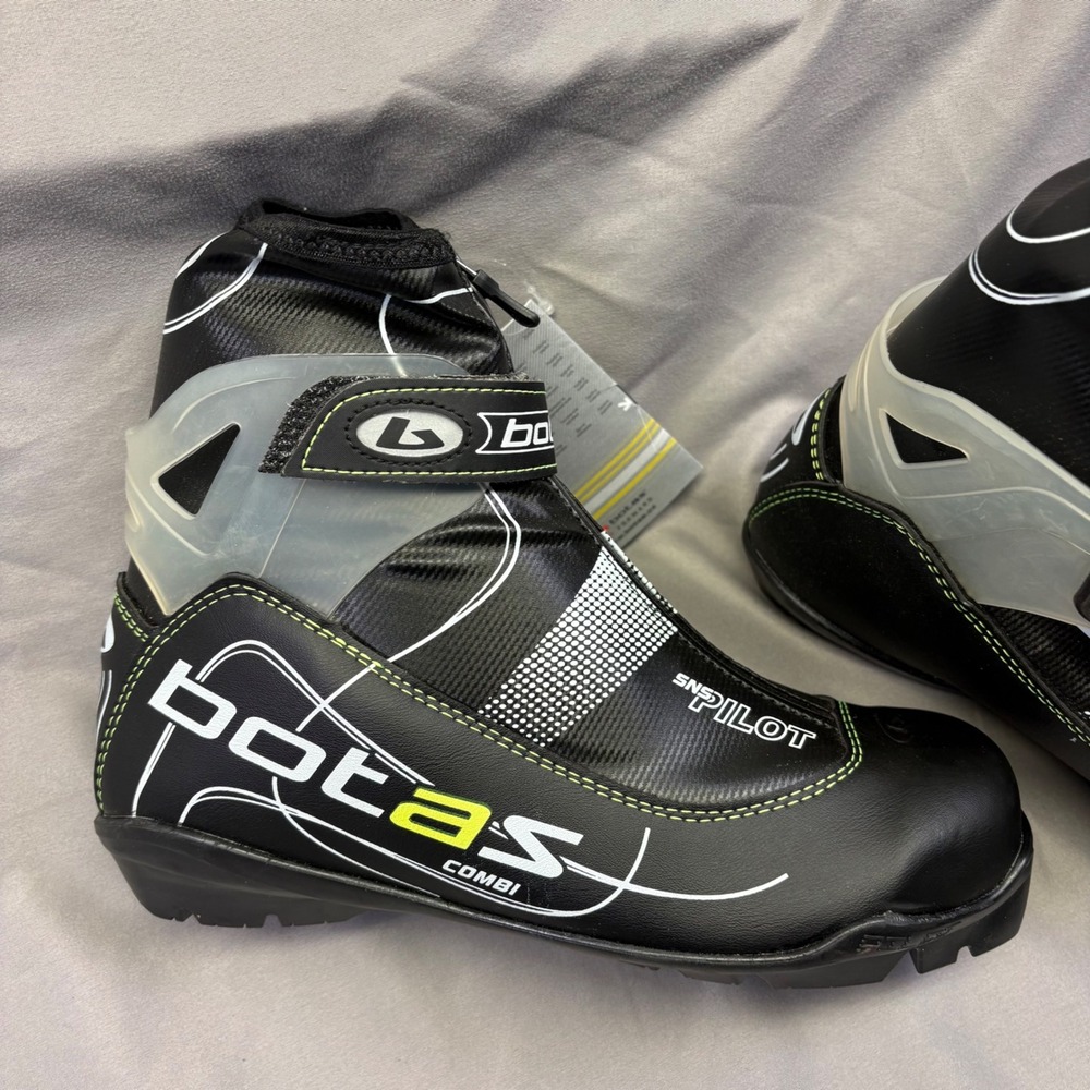 Botas Combi Pilot Cross Country‎ Ski Boots Black Neon SNS Pilot Mens 41 NEW Sz 8